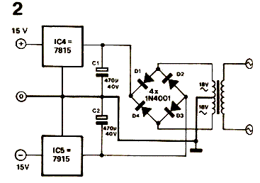 schema electronique Module PH mètre pour volmètre