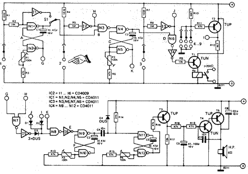 schema Serrure codé