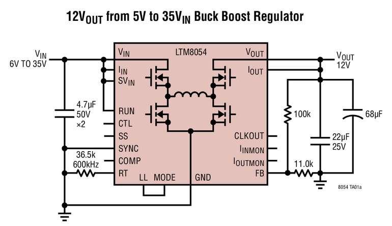 R�gulateur �Module, abaisseur-�l�vateur, 36V, 5,4A