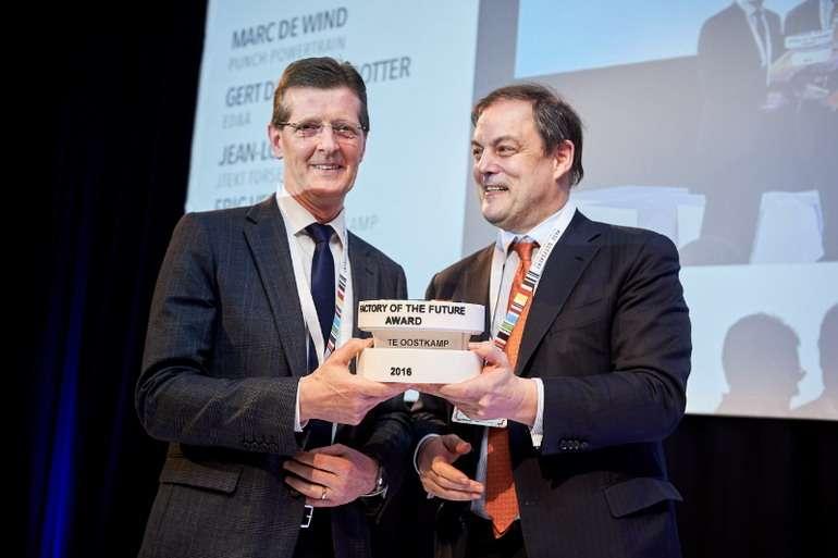 L'usine de fabrication de composants �lectroniques automobile de TE Connectivity � Oostkamp, en Belgique, obtient le prestigieux prix  � Factory of the future 2016 �