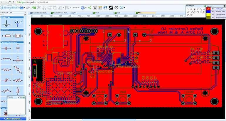 Logiciel de simulation de circuits �lectroniques et de conception de circuits imprim�s - EasyEDA