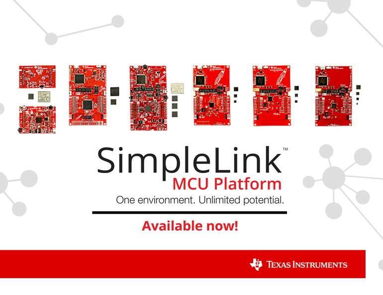 Acc�l�rez l�extension d�un produit et optimisez l�investissement logiciel avec la nouvelle plateforme de microcontr�leurs SimpleLink�