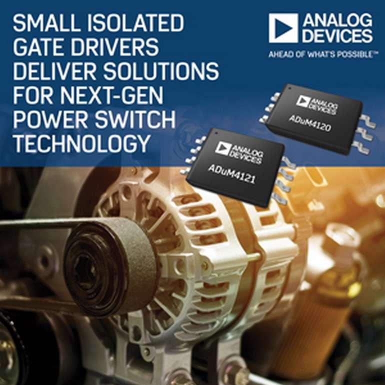 Analog Devices annonce deux nouveaux circuits de commande isol�e de grille  destin�s aux commutateurs de puissance de nouvelle g�n�ration