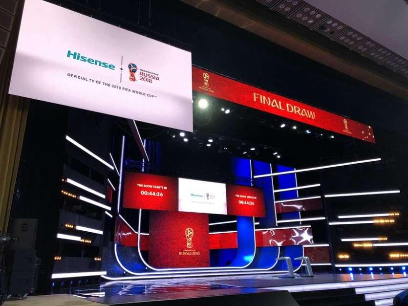 Le t�l�viseur laser de Hisense brille au Kremlin