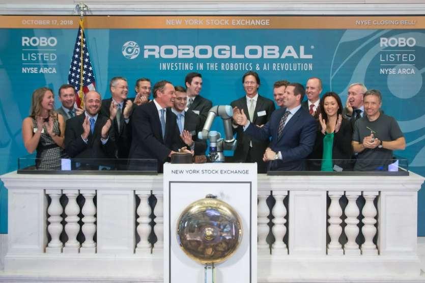 Universal Robots fait sonner la cloche de cl�ture de Wall Street, c�l�brant ainsi l�anniversaire de l�indice ROBO Global Robotics & Automation