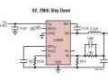 Convertisseur DC/DC, abaisseur, synchrone, 1,5A, rendement de 93% � 2MHz et fonctionnant sur des tensions d�entr�e de 3,0V � 42V