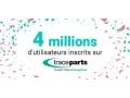 Nouveau record atteint - 4 millions d'utilisateurs inscrits sur TraceParts !