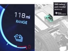 Gr�ce � TI, les constructeurs automobiles maximisent l�autonomie de leurs v�hicules �lectriques en s�appuyant sur les moniteurs d��l�ments de batterie et de blocs batteries les plus pr�cis du march�